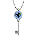 thumbnail image 1 of Variation Enhances Strength Muscles Pendant Vintage Necklace Silver Key Jewelry, 1 of 3