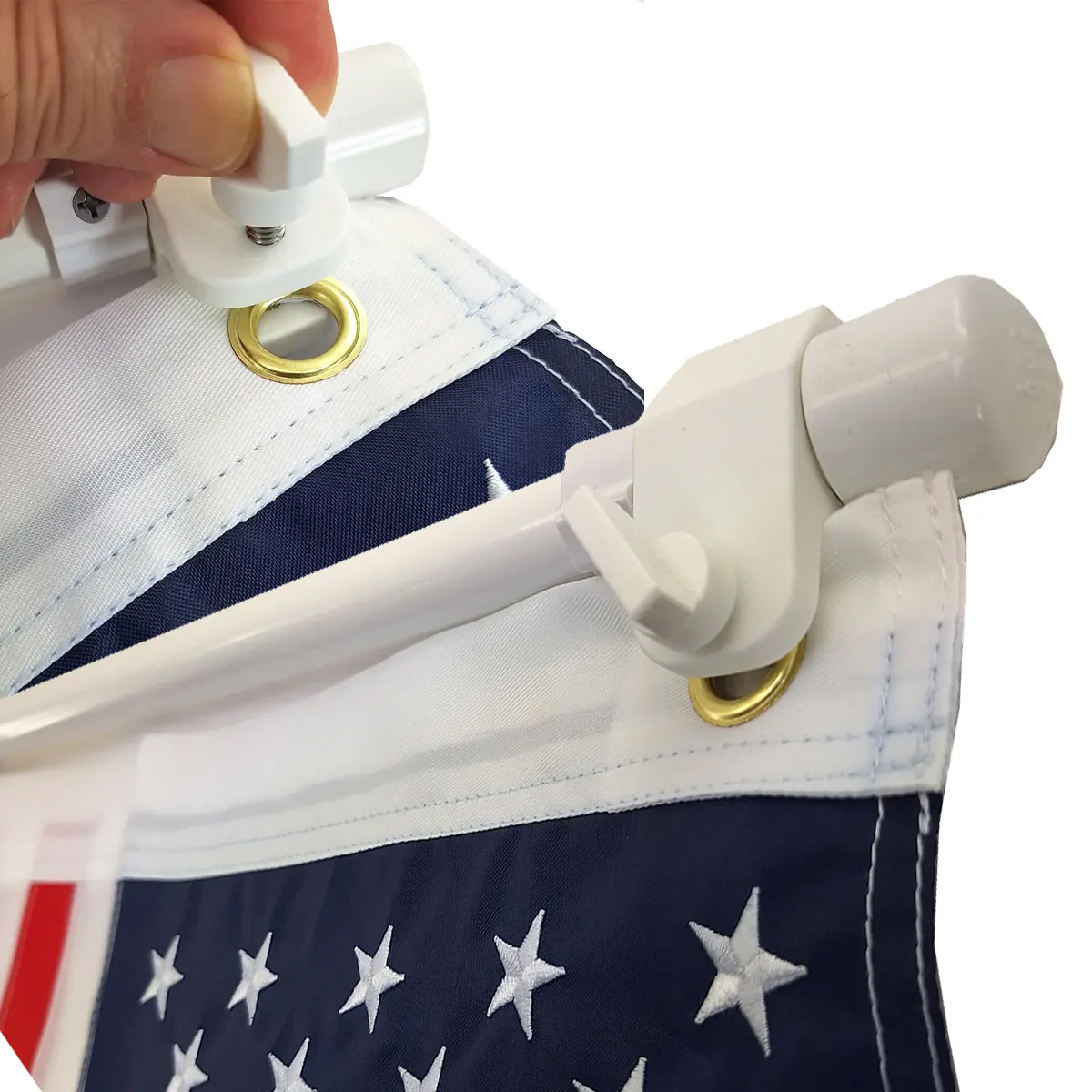 Spearfishing World 20" x 30" Nylon Boat Rod Holder American Outdoor Flag