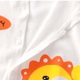 thumbnail image 4 of Lovzfmll Toddler's Short Sleeve Romper, Snap Crotch Jumpsuit for Little Boys & Girls, Lightweight Summer Sleep Outfits for 3-6 Months, 4 of 8