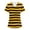 Light Brown, variant on OIOLOYJM Scrub Tops for Women 2026 Casual V-Neck Short Sleeve Striped Tops Cotton Work T-Shirts Basic Pullover with Pockets Saffron M