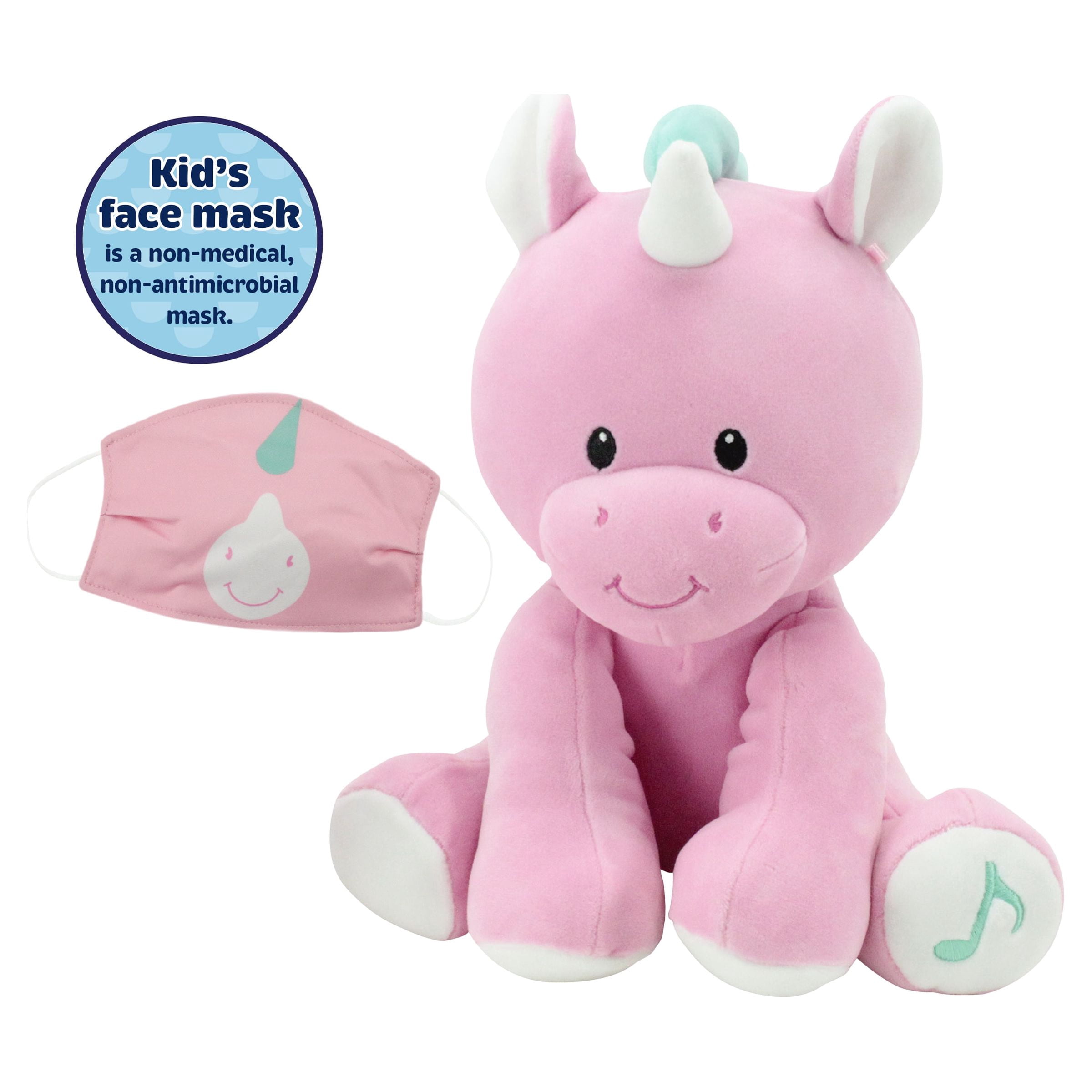 Animal Adventure® Wellobeez™ Antimicrobial Musical Clean Crew™ Unicorn Plush Bundle