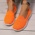 thumbnail image 4 of Willtoo Womens Breathable Orthopedic Slip-Ons - Arch Support Tennis & Hiking Shoes, Nurse Shoes for Food Service, Wide Width Birthday Gifts Saffron 7.5 Wide, 4 of 7