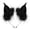 Black, variant on Furry Handmade Animal Faux Fur Headband with Fox & Wolf Ears, Perfect for Costume & Cosplay Accessories