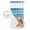 Sky Blue Lake Blue, variant on No Hook Coastal Beach Shower Curtain with Snap in Liner Set, Summer Nautical Ocean Sea Waves Blue Brown Waterproof Fabric Bathroom Curtains with See Through Top Window, Hotel Style Small 36 x 78 Inch
