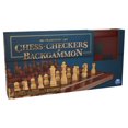 thumbnail image 1 of Cardinal Games Chess Checkers Backgammon Set with Wooden Storage Case, 1 of 7