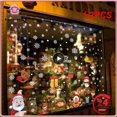 thumbnail image 2 of Calcomanía navideña para ventana, pegatinas de copos de nieve de Papá Noel, calcomanías de pared de invierno para habitaciones de niños, Año Nuevo, 1/2 piezas, 2 of 4