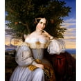 thumbnail image 2 of Moritz Daniel Oppenheim 20x22 Gold Ornate Framed and Double Matted Museum Art Print Titled - Marriage Portrait of Charlotte De Rothschild (1836), 2 of 4