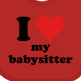 thumbnail image 4 of Inktastic I Heart My Babysitter Boys or Girls Baby Bib, 4 of 4