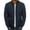 Navy, variant on Men's Outerwear Men's Padded Winter Full Zipper Outwear Casual Windproof Warm Coat Black