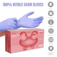 thumbnail image 6 of Ventyv Powder-Free Nitrile Exam Gloves, Plus 3.5 Violet Blue (Elephant), Box/200, Medium, 6 of 14