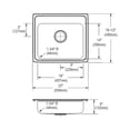 thumbnail image 2 of Elkay 22X19 2H SR SINK *LUSTER SS, 2 of 2