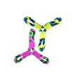 thumbnail image 4 of Rope Dog Toys Bright Neon Color Durable Fun Paracord Play Fetch Interactive Tugs (Set of Both Rope Tugs with Ball), 4 of 12