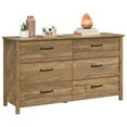 thumbnail image 3 of Bowery Hill Engineered Wood 6-Drawer Dresser in Sindoori Mango/Natural, 3 of 10