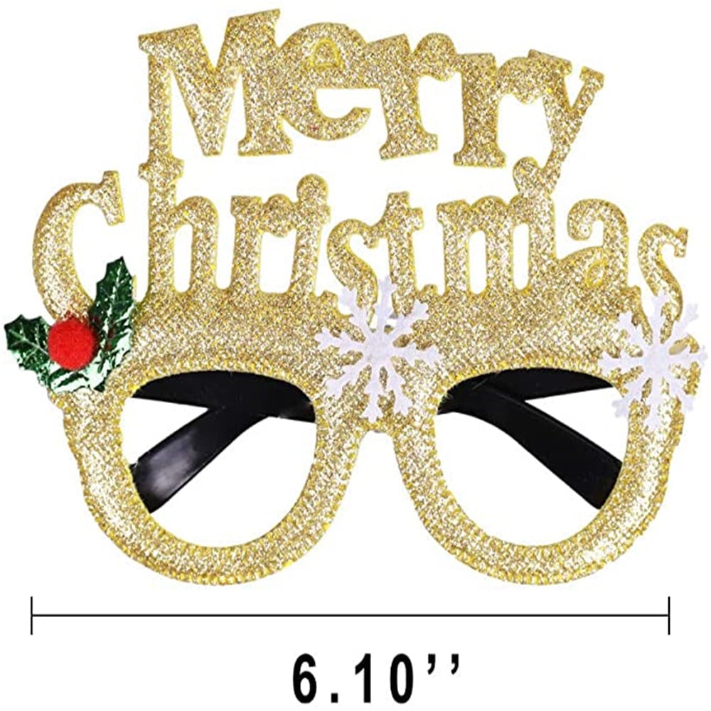 Kepooman 16 PCS Cute Holiday Glasses Frames Holiday Glasses for Annual Holiday and Seasons Themes, Party, Dinner, Photos Booth