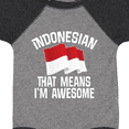 thumbnail image 4 of Inktastic Indonesian Indonesia Flag Boys or Girls Baby Bodysuit, 4 of 5