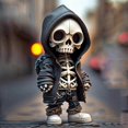 thumbnail image 1 of Halloween Decorations Skull Figurines, Gothic Skeletons Small Figurine Statue, Resin Crafts Cute Skull Ornament Memorial, Halloween Skull Gifts, 1 of 5