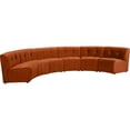 thumbnail image 3 of Meridian Furniture Limitless Cognac Velvet Modular 6 Piece Sectional, 3 of 7