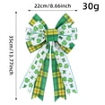 thumbnail image 4 of TanSiDing Large St. Patrick's Day Bows for Wreaths, St Patrick's Day Wreath Bows, Irish Shamrock Bows for Front Door, St. Patrick's Day Decor, Green Bows for Parade Indoor Outdoor Party Decor, 4 of 9