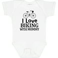 thumbnail image 3 of Inktastic Biking with Mommy Bicycle Boys or Girls Baby Bodysuit, 3 of 5