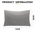thumbnail image 2 of Funda de almohada grande de fibra, súper suave, cómoda, se arruga, se decolora, mancha, funda de almohada de cama cerrada con sobre, 2 of 5