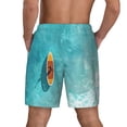 thumbnail image 4 of Goofa Tranquil Ocean Canoe Journey Printed Men's Swim Trunks Board Shorts Quick Dry Mens Swimming Trunks with Compression Liner,Breathable Fit Hawaii Beach Shorts-Small, 4 of 9