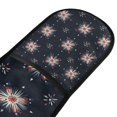 thumbnail image 4 of Yayeee Double Oven Mitt Kitchen Heat Resistant Baking 35" x7" Quilted Glove, Red Fireworks Pattern, 4 of 6