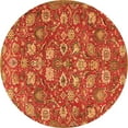 thumbnail image 1 of Ahgly Company Indoor Round Persian Orange Traditional Area Rugs, 5' Round, 1 of 1