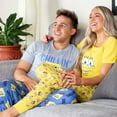 thumbnail image 6 of Nickelodeon SpongeBob SquarePants Faces Women's 2 Piece Pajama Set Short Sleeve Shirt And Pant Sleepwear Loungewear, 6 of 8