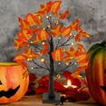 thumbnail image 4 of LED Fall Tree Lighted Maple Tree,Thanksgiving Decoration Maple Leaf Table Tree,Fall Maple Tree Light,Artificial Pumpkins Maple Acorn Tree for Fall Thanksgiving Table Harvest Home Indoor Decoration, 4 of 6