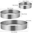 thumbnail image 4 of 3 unids Pan Cortero Cortador Cortador Cortador Slicer Mousse Anillo Molde Herramientas para hornear, 4 of 8