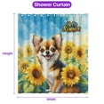 thumbnail image 5 of Chihuahua Hello Summer Sunshine Sunflowers Spring Retro Vintage Shower Curtain Dog Lover Gifts Idea Waterproof Bathroom Bathtub Curtain - 00008, 5 of 5