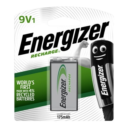 Energizer Rechargeable 9V Battery (Best 9v Battery For Smoke Alarm)