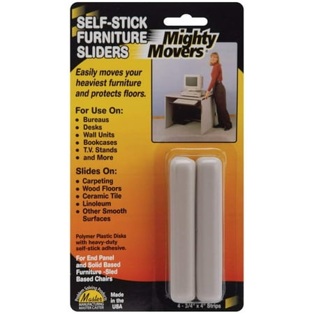 Furniture Stripping Prices Mighty Movers Self-Stick Furniture Sliders-.75x4 Strips 4/Pkg, Mighty Movers Self-Stick Furniture Sliders-.75X4 Strips 4/Pkg By Master Caster ()