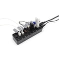 thumbnail image 2 of 7 puertos USB3.0 con adaptador de corriente y puerto de carga para PC portátil shamjiam Usb Ports Hub Splitter, 2 of 7