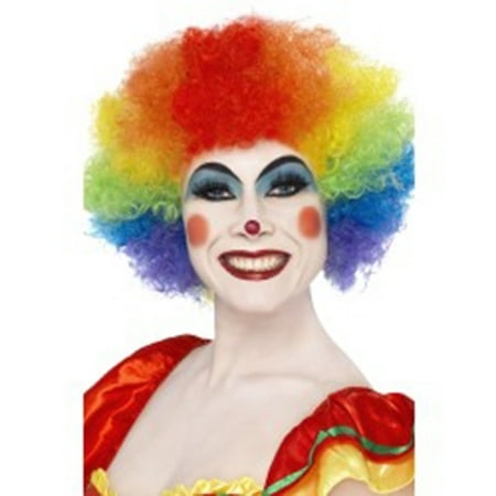Curly Rainbow Clown Wig