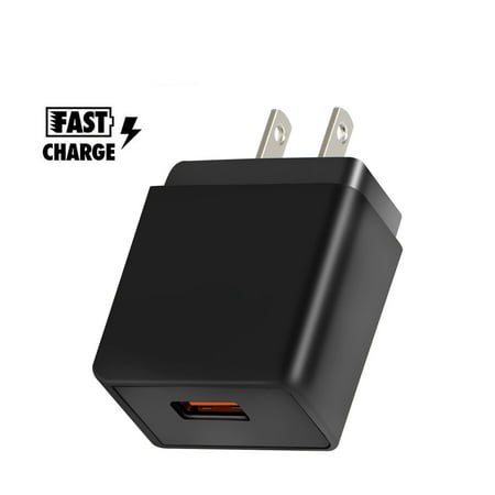 Fast Charge 3.0 18W Rapid USB Wall Charger Plug Power Adapter for Cell Phones (Best Usb 3.0 Adapter)