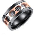 thumbnail image 1 of GHSDFBB Men's Titanium Steel Roman Numerals Spinning Ring, 1 of 6