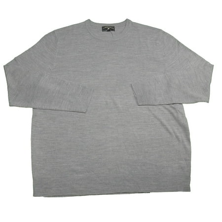 Harbor Island Mens Size 2X-Large Crew Neck/Long Sleeve Sweater, Grey Marl