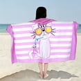 thumbnail image 2 of Toalla de baño con capucha para niños Poncho de surf para bebés Bata suave y real para cambiar a niños pequeños para niños y niñas Ducha/playa/piscina Cubiertas para niños 50x30 Toalla grande, 2 of 4