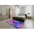 thumbnail image 4 of Ahgly Company Indoor Rectangle Patterned Dark Orchid Purple Area Rugs, 8' x 10', 4 of 6