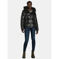 thumbnail image 2 of BCBG Paris Women's and Women's Plus Hooded Puffer Jacket, Heavyweight, Sizes S-3X, 2 of 5