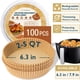 thumbnail image 1 of Revestimientos para Freidoras de Aire ComfiTime Hojas de Papel Pergamino Desechables 6,3 sin Blanquear 100 Uds, 1 of 1