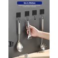 thumbnail image 4 of HLONK Rustproof Magnetic Hooks  Stainless Steel Black  4 Pieces, 4 of 7