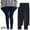 Navy, variant on Odeerbi 3-12 Years Kids Girls 2 PCS Leggings Stretchy Tights Lycra Compression Pants Comfortable Softness Breathable Pantyhose