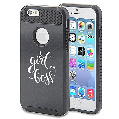 Apple Iphone 5 5s Shockproof Impact Hard Soft Case Cover Girl Boss Black Mip Walmart Com Walmart Com