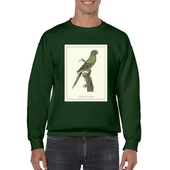 Solstitial Parrakeet Sweatshirt Men -Sydenham Edwards Designs, Male Medium
