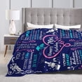 thumbnail image 2 of Happy 70th Birthday Blanket for Men 60"X 50", 1952 70th Birthday 70th Gift Idea Throw Blankets for Husband Him Dad Friends Grandfather, 70th Birthday Flannel Throw Blankets for Bed Sofa, 2 of 6