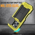 thumbnail image 7 of TECH CIRCLE for iPhone 16 Pro Case,Heavy Duty Military Grade Dropproof Protective Case with Screen Protector Kickstand Rugged Shockproof Bumper Slide Camera Protector Cover for iPhone 16 Pro,Yellow, 7 of 7