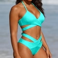 thumbnail image 1 of Vividxx Womens Bikini Sets Two Piece High Waisted Bikini Push Up Swimsuit Wrap Bathing Suit Summer Comfortable Beach Vacation Outfits, 1 of 6