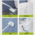 thumbnail image 6 of Long-Handle Bathroom Scrub Brush with Replaceable Sponge Head, 23" Pivoting Bathtub and Tile Scrubber for Shower, Wall, and Toilet Cleaning, 6 of 7